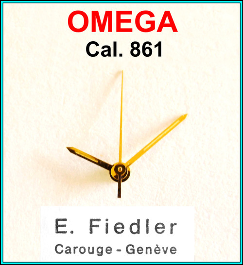 ORIGINAL Vint. OMEGA GOLD HAND SET x 3 Cal. 861 / 321 SPEEDMASTER - N.O.S. 197