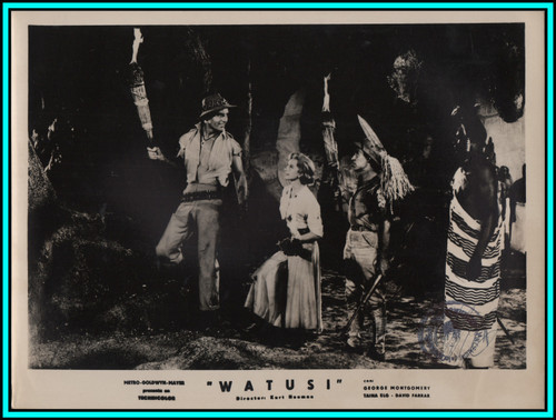 TAINA ELG & GEORGE MONTGOMERY in "Watusi" - Original Vintage Photo 1959