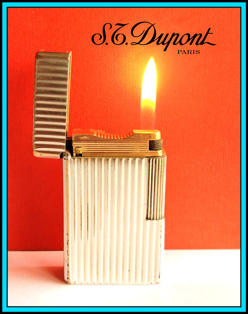 S.T. Dupont Large Ligne 1 Large, Silver Plated Lighter - JUST SERVICED