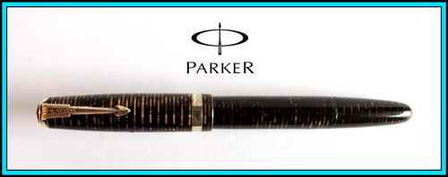 PARKER VACUMATIC Slender Junior “Sub Deb” Fountain Pen – Golden Brown - Medium