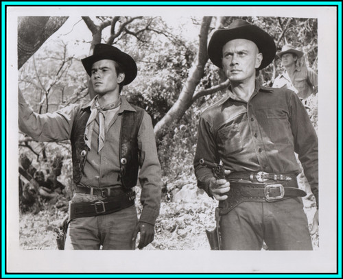 YULL BRYNNER & HORST BUCHHOLZ in "The Magnificent Seven" - Original Photo 1960