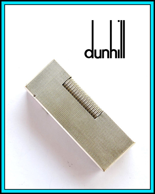 DUNHILL Rollagas Silver Plated LIGHTER / Briquet / Feuerzeug - JUST SERVICED