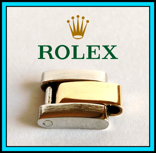 Original ROLEX OYSTER Lady-Datejust Yellow Gold 14K/SS Watch Band Link 10mm