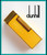 DUNHILL Rollagas Gold Plated & Yellow Lacquered LIGHTER / BRIQUET JUST SERVICED