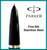Vintage PARKER AEROMETRIC "51" Fountain Pen - BLACK - St. Steel Nib FINE
