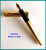KOSCA “18K Gold Plated" DECO Fountain Pen 1930's Button Filler (Italy) SERVICED