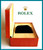 Original ROLEX Quartz Watch Box Case 70.00.08 Tan Brown leather. No outer box