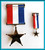 CHILE Set of 3rd Class STAR for Military Merit for 10 Years Service