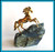 Gilt Silver HORSE Sculpture on a Lapiz Lazuli Base Approx 2010 – ONE OF A KIND