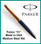 Vintage PARKER AEROMETRIC 51 Fountain Pen - DARK BLUE - St. Steel Nib MEDIUM