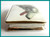 Italian 800/1000 Silver and Enamel Sighthound Dog Cigarette Case - early 20th