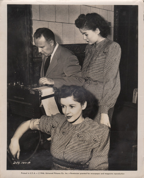 OLIVIA DE HAVILLAND in "The Dark Mirrow" - Original Behind Scene Photograph - 1946