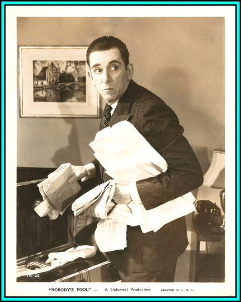 EDWARD EVERETT HORTON in "Nobody's Fool" - Original Vintage Photograph - 1936