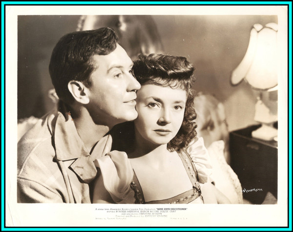 DULCIE GRAY & BURGESS MEREDITH in "Mine Own Executioner" - Original Photo 1947