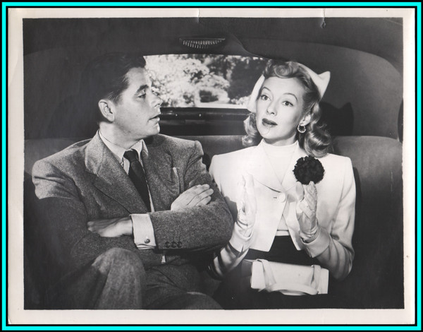 EVELYN KEYES & GLENN FORD in "The Mating of Millie" - Original Vintage Photo 1948