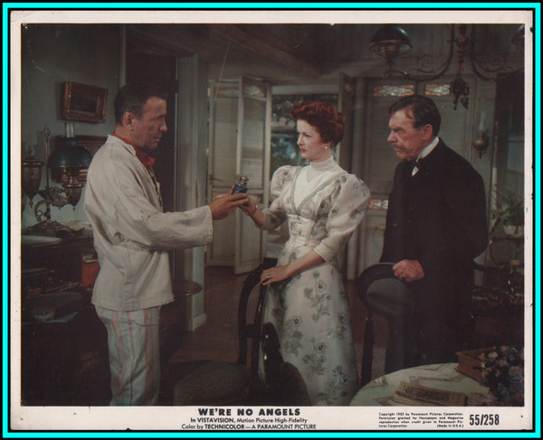 JOAN BENNETT & HUMPREY BOGART in "We're No Angels" - Original  Vintage Photo 1955