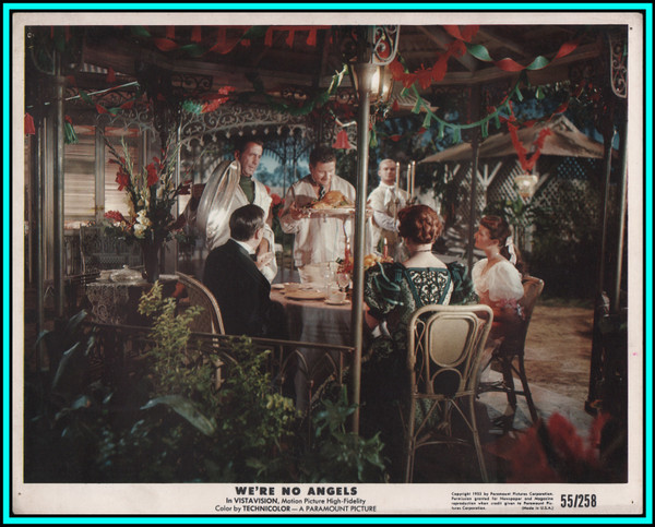 PETER USTINOV & HUMPREY BOGART in "We're No Angels" - Original  Vintage Photo 1955