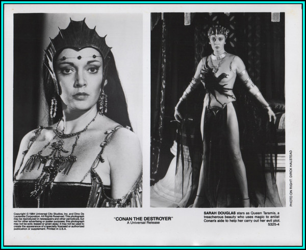 SARAH DOUGLAS in "Conan The Destroyer" - Original Vintage Photograph - 1984