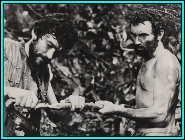 MASSIMO FOSCHI & IVAN RASSIMOV in "Last Cannibal World" - Original Vintage Photo 1977