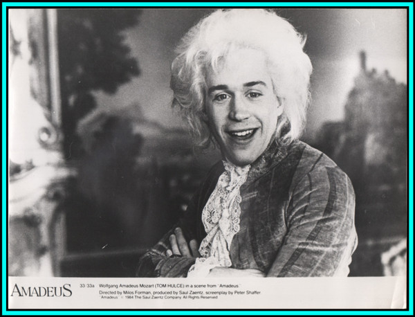 TOM HULCE in "Amadeus" - Original Vintage PORTRAIT - 1984