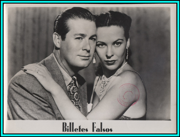 ANDREA KING & DON DEFORE in "South Side 1-1000" - Original Vintage Photo 1950