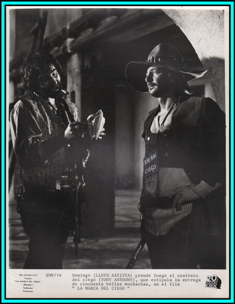 TONY ANTHONY & LLOYD BATISTA in "Blindman" - Original Vintage Photo 1971