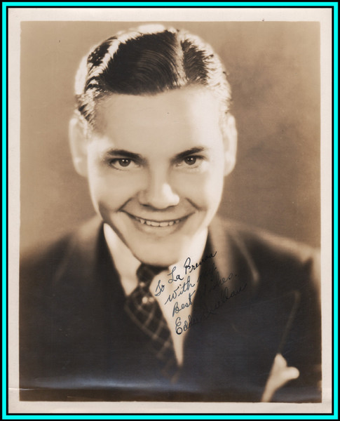 EDDIE QUILLAN - US Actor - Original Vintage Handsigned Pathe PORTRAIT 1930's
