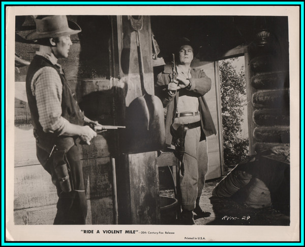 JOHN AGAR in "Ride A Violent Mile" - Original Vintage Photograph - 1957