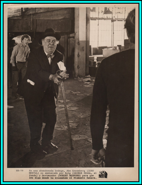 ZERO MOSTEL & GEORGE SEGAL in "The Hot Rock" - Original Vintage Photo 1972