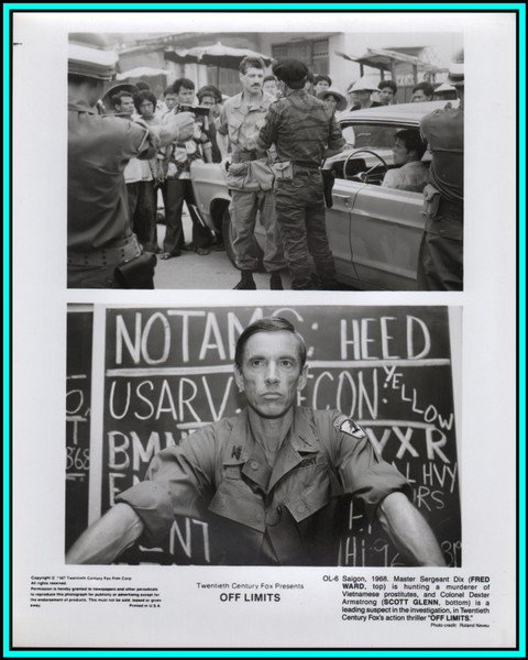 FRED WARD & SCOTT GLEEN in "Off Limits" - Original Vintage Photograph - 1987