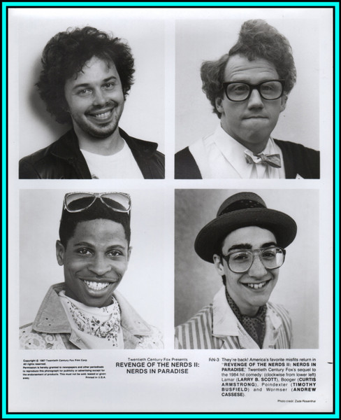 CURTIS ARMSTRONG & LARRY B. SCOTT in "The Revenge of The Nerds II" - Photo 1987