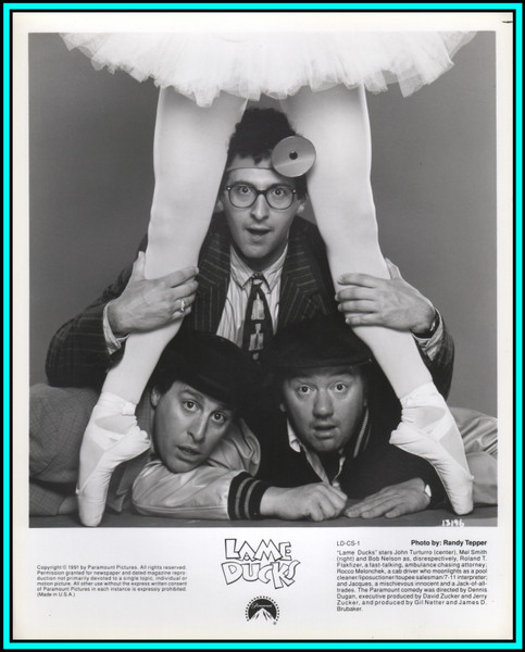 JOHN TURTURRO & MEL SMITH in "Lame Ducks" - Original Vintage Photo 1991