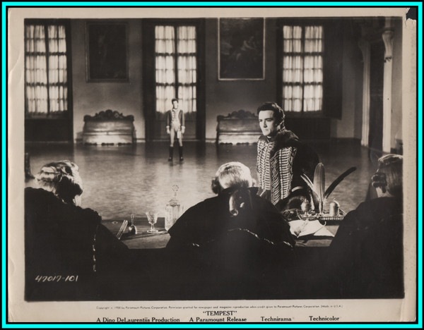VITTORIO GASSMAN in "Tempest" - Original Vintage Photo 1958