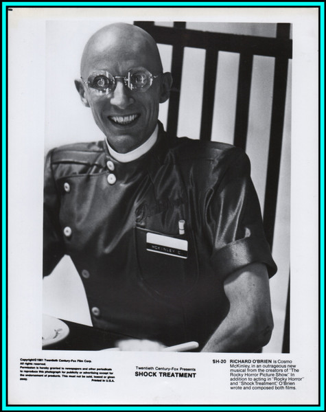 RICHARD O'BRIEN in "Shock Treatment" - Original Vintage PORTRAIT - 1981