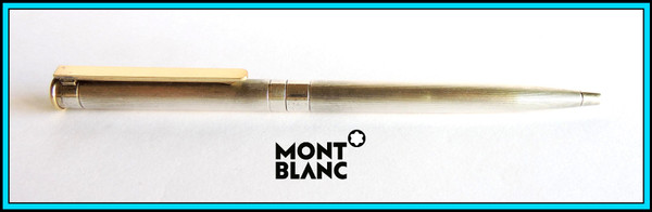MONTBLANC Noblesse OBLIGE Ballpoint Pen - Silver Plated - New Refill Monteverde