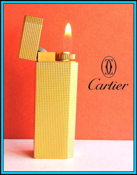 "Le Must de CARTIER" Pentagon LIGHTER Gold Plated - JUST SERVICED - EXCELLENT