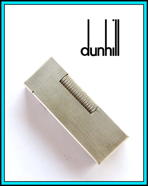 DUNHILL Rollagas Silver Plated LIGHTER / Briquet / Feuerzeug - JUST SERVICED