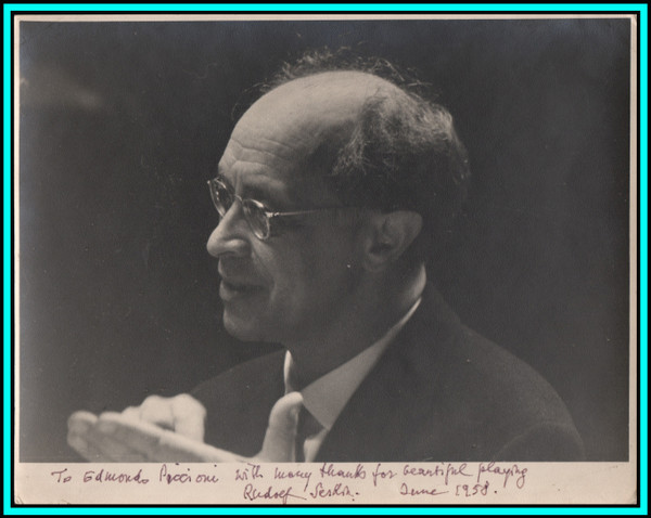 RUDOLF SERKIN - CZECH PIANIST - Original Vintage Handsigned Photo 1958