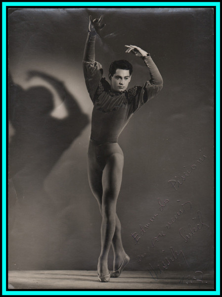 VASSILLI SULICH - Croatian Ballet Dancer - Original Handsigned Photo 1957