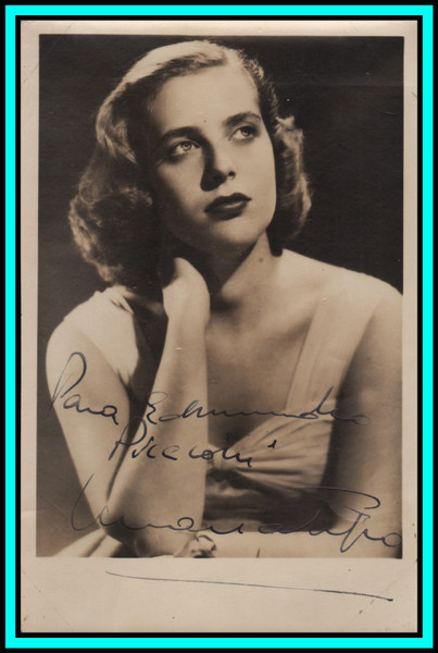 MARIA TIPO - Italian Pianist - Original Vintage Handsigned Photo - 1955