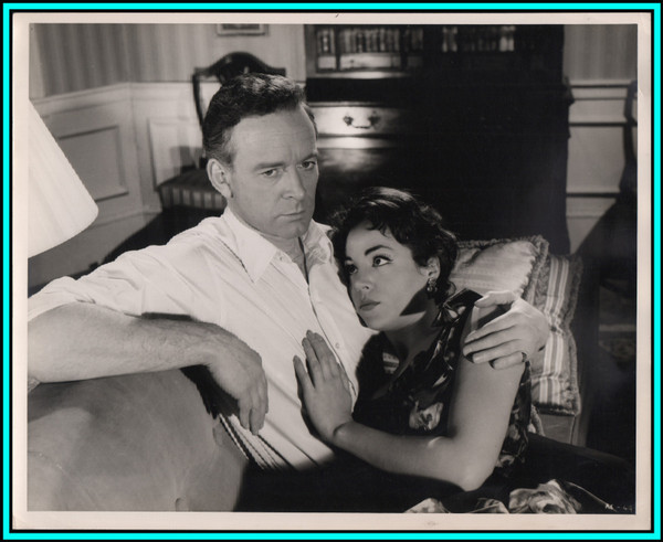 NATASHA PARRY & TONY BRITTON in "Portrait of a Sinner"  - Original Vintage Photo - 1959