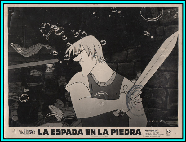 MOVIE SCENE from "Walt Disney's The Sword in the Stone" -  Original Vintage Still 1963