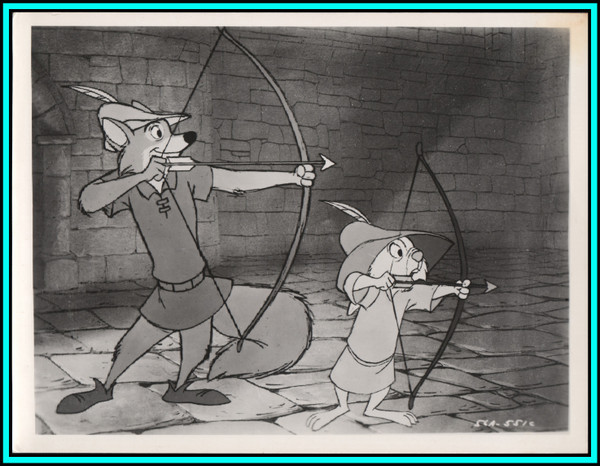 MOVIE SCENE from "Walt Disney's Robin Hood" - Original Vintage Still 1973