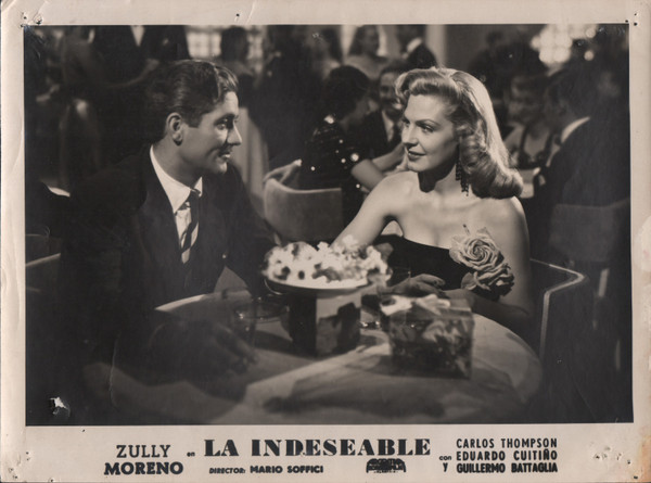 ZULLY MORENO & CARLOS THOMPSON in "La Indeseable" - Original Vintage Photo - 1952