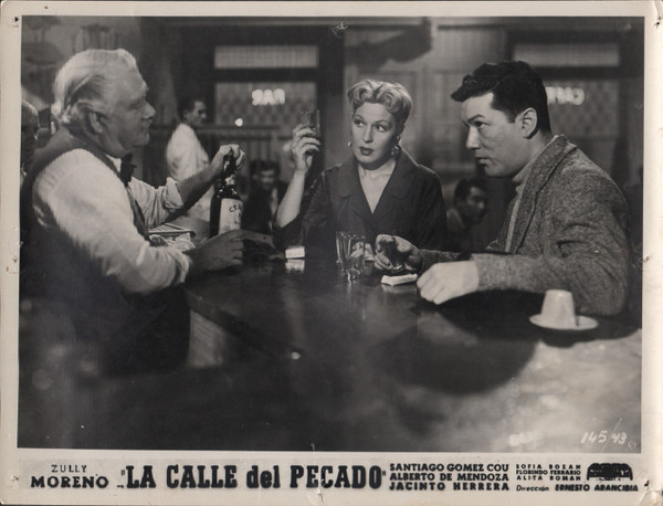 ZULLY MORENO & JACINTO HERRERA in "La Calle Del Pecado" - Original Vintage Photo - 1954