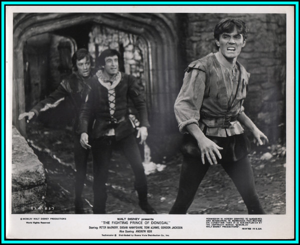 PETER MCENERY & TOM ADAMS in "The Fighting Prince of Donegal" - Original Photo 1966
