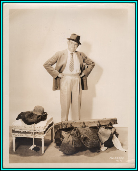 TED HEALY - US Actor - Original MGM Vintage PORTRAIT with Caption - 1930's