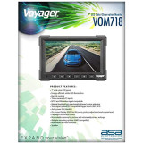 7" LCD Backup Rear View Vehicle Observation Color Monitor