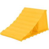 Wheel Chock Without Rope - Yellow, 1 Pack