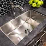 Better Bath Stainless Steel Single Square Sink - 27" x 16" x 7" (385313)
